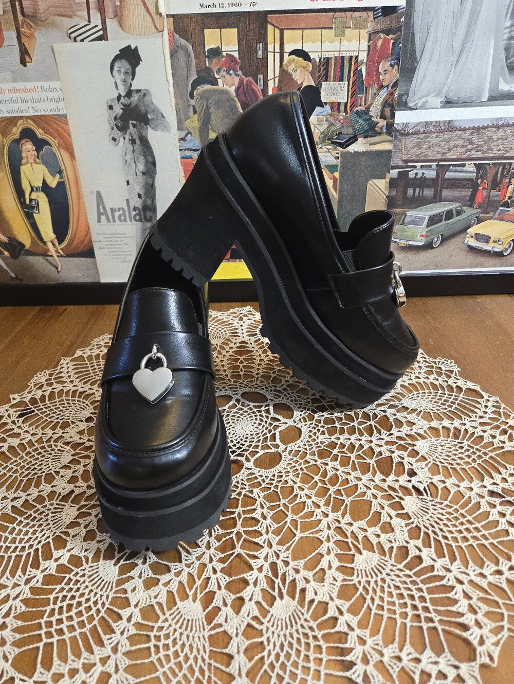 Foxblood Sabrina Black Platform Loafer Chunky  Women’s Shoes ✨️See Size Note✨️